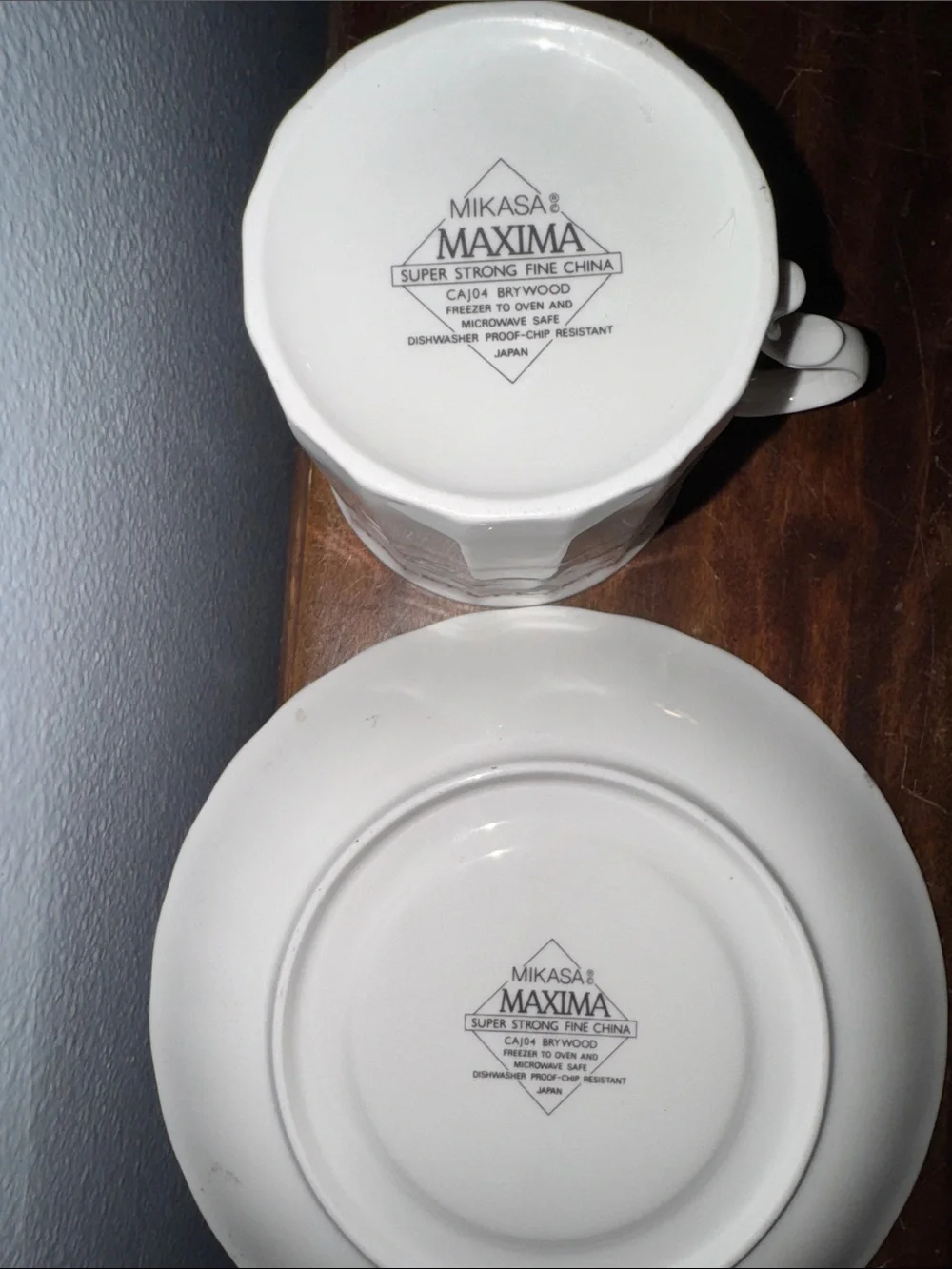 Mikasa Maxima Brywood (CAJ04) Tea Cup/Saucer Set Fine China Japan